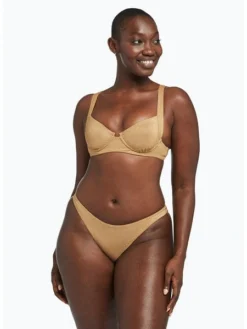Vitamin A California High Leg Bottom In Golden Glow Metallic -Sunflai Swimwear Shop 170T 812B GOG 1717 1