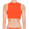 Tori Praver Manon Fine Rib Bikini Bottom In Hot Orange