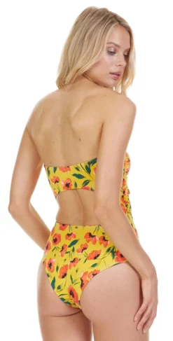 Tori Praver Roux One Piece Swimsuit In French Poppy -Sunflai Swimwear Shop 1S19SOROPO SAF 3