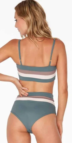 L Space Color Block Portia Bottom In Slated Glass CBPSC18-SLG