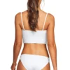 Vitamin A Luciana Full Cut Bikini Bottom In White EcoTex