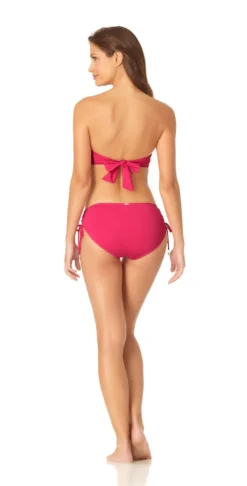 Anne Cole Live In Color Twist Bandeau Bikini Top 22 Anne Cole Live In Color Twist Bandeau Bikini Top -Sunflai Swimwear Shop 20MT10101 20MB30001 BERRY 406