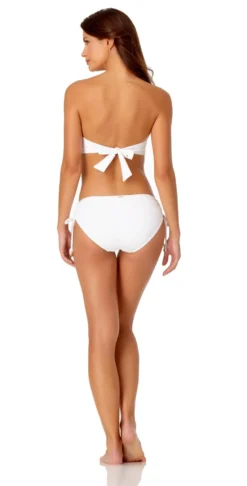 Anne Cole Live In Color Twist Bandeau Bikini Top 15 Anne Cole Live In Color Twist Bandeau Bikini Top -Sunflai Swimwear Shop 20MT10101 20MB30001 WHT 828