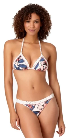 Anne Cole Studio Bondi Floral Triangle Halter Bikini Top