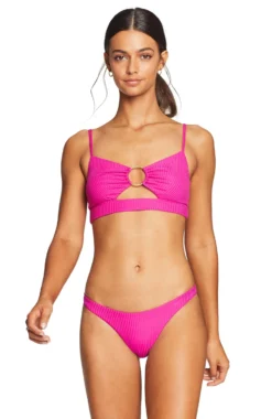 Vitamin A EcoRib Kara Ring Bikini Top -Sunflai Swimwear Shop 220TERMGF