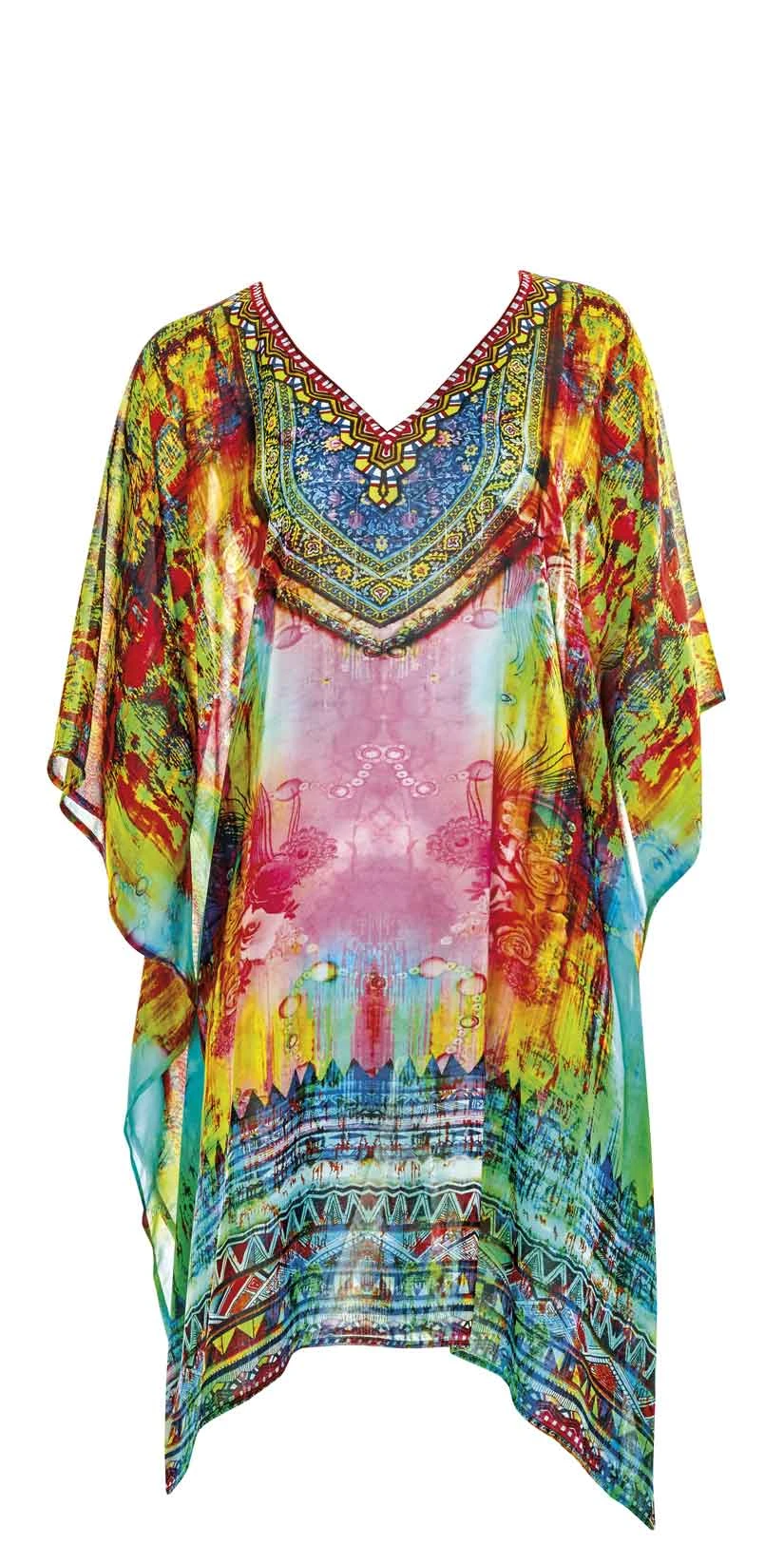 Sunflair Oriental Dream V Neck Poncho 2 Sunflair Oriental Dream V Neck Poncho - Image 2