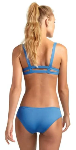 Vitamin A EcoLux Emelia Triple Strap Bottom In Mediterranean Blue