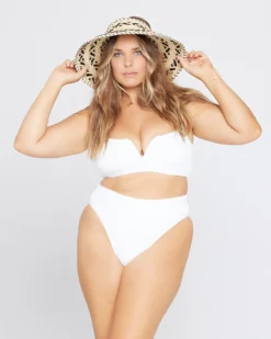 Ribbed Frenchi Bikini Bottom 12 Ribbed Frenchi Bikini Bottom -Sunflai Swimwear Shop 5795724 LEELEE FRENCHI WHT A 2 Copy