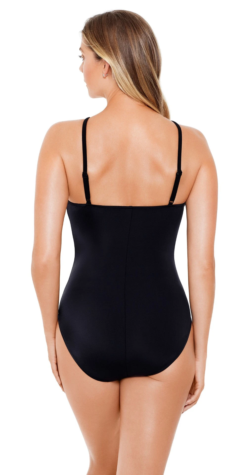 Magicsuit Jill Gold Leaf One Piece Swimsuit In Black 2 Magicsuit Jill Gold Leaf One Piece Swimsuit In Black - Image 2