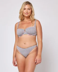 Pique Stripe Cabana Bikini Bottom -Sunflai Swimwear Shop 6543238 PICAT22 PICNB22 VPS X 1