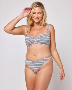 Pique Stripe Cabana Bikini Bottom -Sunflai Swimwear Shop 6543239 PICAT22 PICNB22 VPS X 2