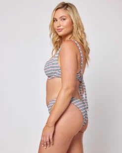 Pique Stripe Cabana Bikini Bottom -Sunflai Swimwear Shop 6543240 PICAT22 PICNB22 VPS X 3