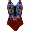 Sunflair Brown Feather One Piece