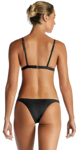 Vitamin A EcoRib Carmen Bikini Bottom In Black