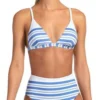 Vitamin A Moss Bralette Bikini Top In Regatta Stripe