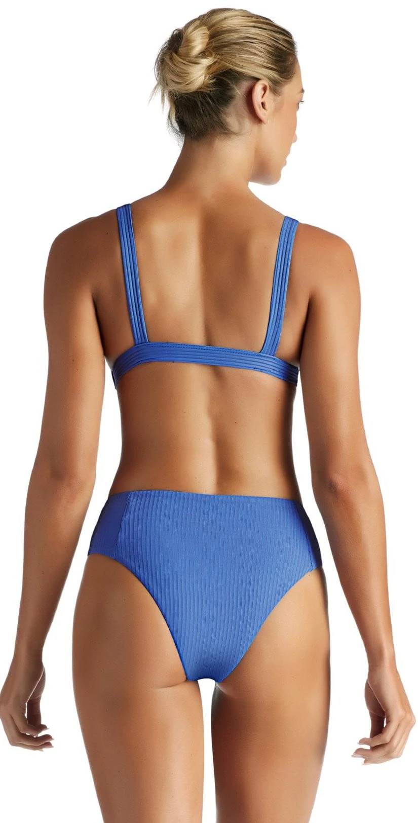 Vitamin A EcoRib Sienna High Waist Bikini Bottom In Beach Blue 1 Vitamin A EcoRib Sienna High Waist Bikini Bottom In Beach Blue