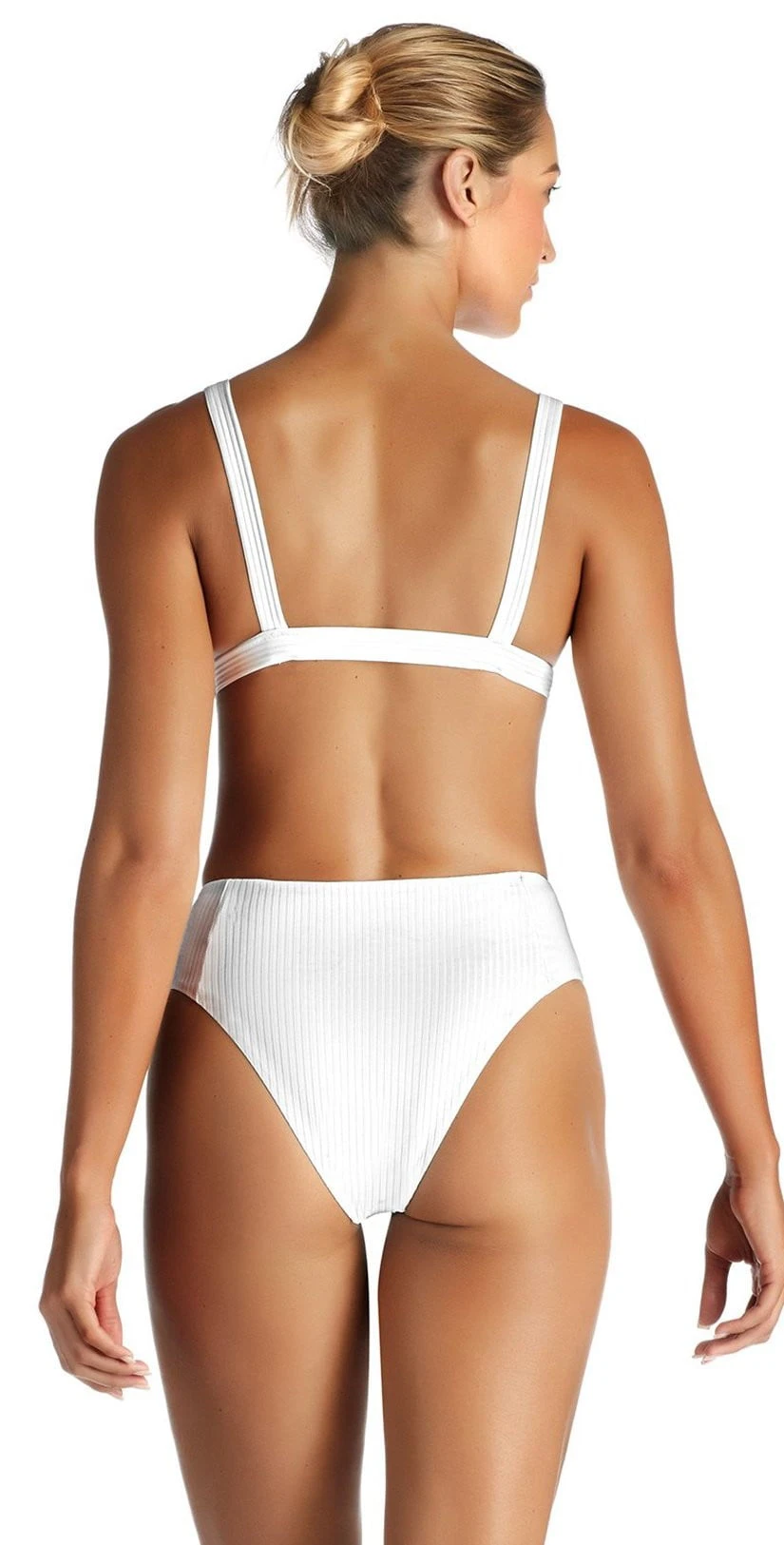 Vitamin A Neutra EcoRib Triangle Bikini Top In White 2 Vitamin A Neutra EcoRib Triangle Bikini Top In White - Image 2