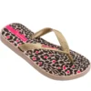 Ipanema Tropics Kid Flip Flop In Beige/Gold/Brown