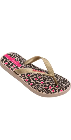 Ipanema Tropics Kid Flip Flop In Beige/Gold/Brown