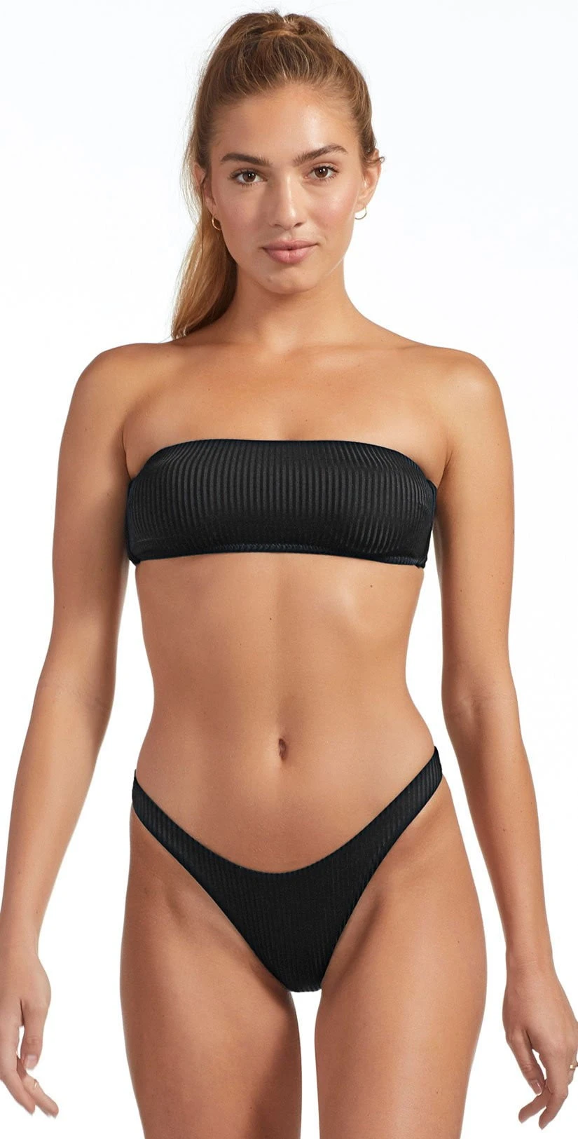 Vitamin A EcoRib Mila Bikini Top In Black 3 Vitamin A EcoRib Mila Bikini Top In Black - Image 3