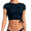 Vitamin A EcoRib Rica Crop Top In Black