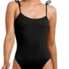 Vitamin A EcoRib Valentina One Piece Swimsuit In Black
