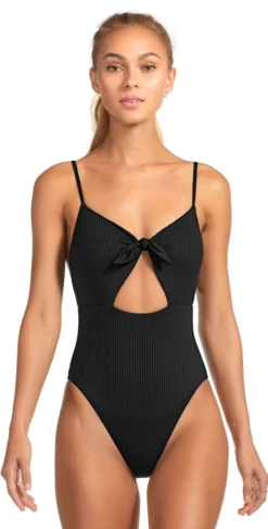 Vitamin A EcoRib Alma One Piece Swimsuit In Black
