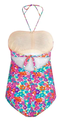 Anita Maternity Samoa Bandeau One Piece Swimsuit 9520-009 -Sunflai Swimwear Shop Anita maternity floral bandeau cutout back