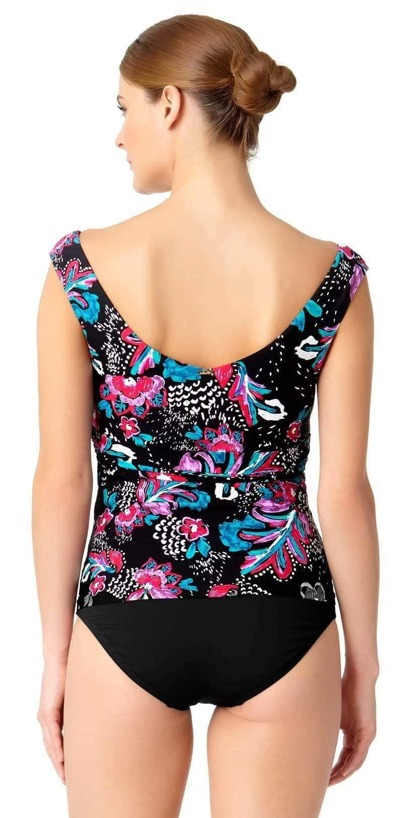 Anne Cole Off The Shoulder Wrap Tankini Top 2 Anne Cole Off The Shoulder Wrap Tankini Top - Image 2