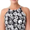 Anne Cole Plus Coming Up High Neck Tankini Top