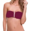 Milonga Basic Shell Bandeau Top In Wine 069