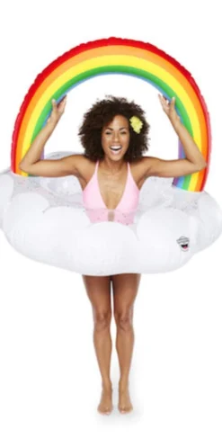 Big Mouth Giant Rainbow Cloud Pool Float BMPF-0012 -Sunflai Swimwear Shop BMPF 0012 rainbow cloud model sq 549x550 1