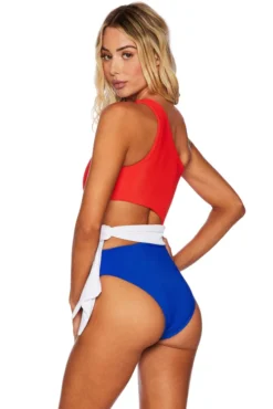 Beach Riot Carlie One Piece In American Colorblock -Sunflai Swimwear Shop BR8140C AMCL BACK 1024x1024 013c357c c478 439b 96c9 95a960f8c736