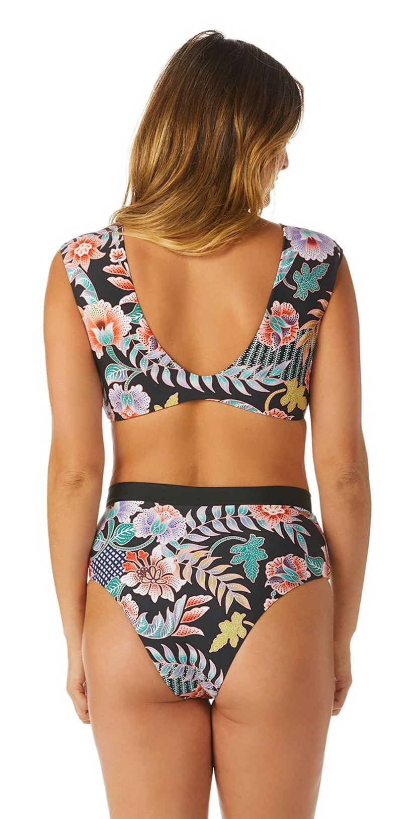 Raisins Indo Bloom High Waist Bikini Bottom 1 Raisins Indo Bloom High Waist Bikini Bottom