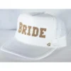 Mother Trucker Bride Hat In White