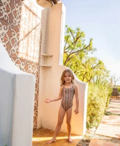 PQ Swim KAA Ayah Cut Out Kids One Piece