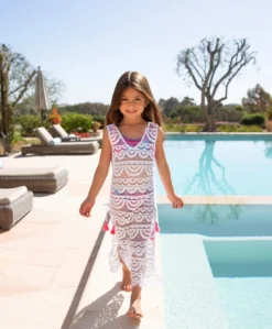 PQ Swim Water Lily Little Joy Girls Lace Cover Up