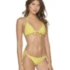 PQ Swim Yellow Polka Dot Triangle Top