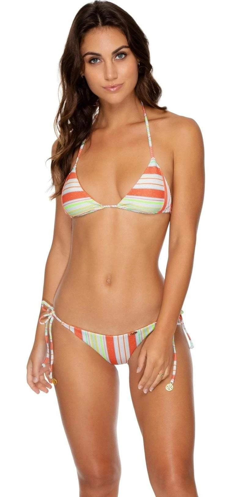 Luli Fama Playtime Ruched Back Brazilian Tie Side Bottom 2 Luli Fama Playtime Ruched Back Brazilian Tie Side Bottom - Image 2