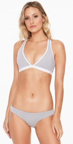 L Space Skylar Top In Fog Grey LASKT17-FGY