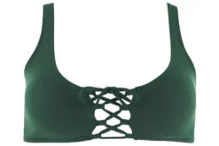 L Space Romi Bikini Top In Emerald -Sunflai Swimwear Shop LSROT17 EMD