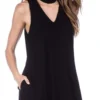 La Blanca Undercover Mock Neck Swing Dress In Black LA8LP31-BLK