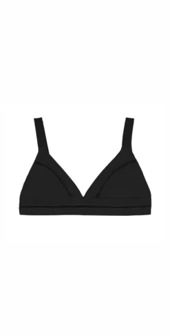 PilyQ Midnight Stitched Ellie Halter Bikini Top -Sunflai Swimwear Shop MID 124H