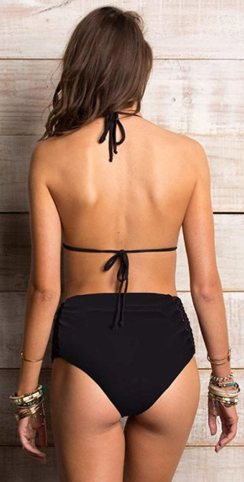 Maylana Jake Stripe High Waist Bottom OL17-BHW-05-STR 2 Maylana Jake Stripe High Waist Bottom OL17-BHW-05-STR - Image 2