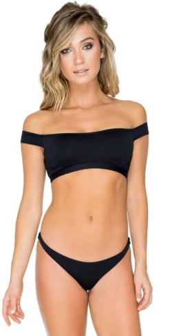 Aerin Rose Obsidian Mercury Bottom In Black B490-OBSI -Sunflai Swimwear Shop OBSI T440 B457 F FULL 3e2aa482 3289 44da b5c1 9082777ec322