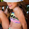 PilyQ Girl's Clara High Neck Bikini Set