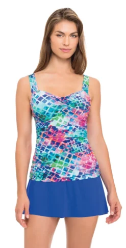 Profile By Gottex Song Bird Underwire Tankini Top E851-1D18/E851-1E18-080