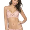 PilyQ Pink Sand Sweetheart Lace Bralette