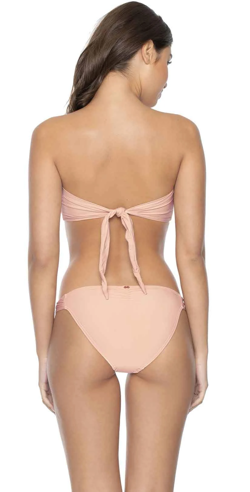 PilyQ Pink Sand V Lace Bandeau Bikini Top 2 PilyQ Pink Sand V Lace Bandeau Bikini Top - Image 2