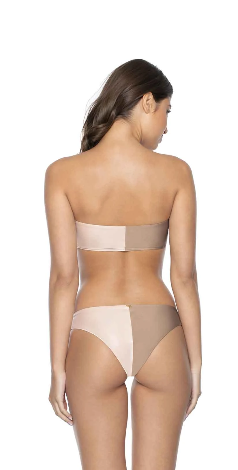 PilyQ Sandstone Two Tone Bandeau Top 2 PilyQ Sandstone Two Tone Bandeau Top - Image 2